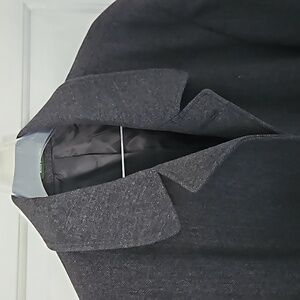 LAUREN RALPH LAUREN Jake Men's  100% Wool Collared Overcoat Charcoal Siz…